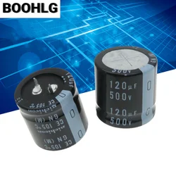 2PCS Nijikang capacitor 500V 120UF 30X30 GN replacement 500V 100UF 450V 120UF