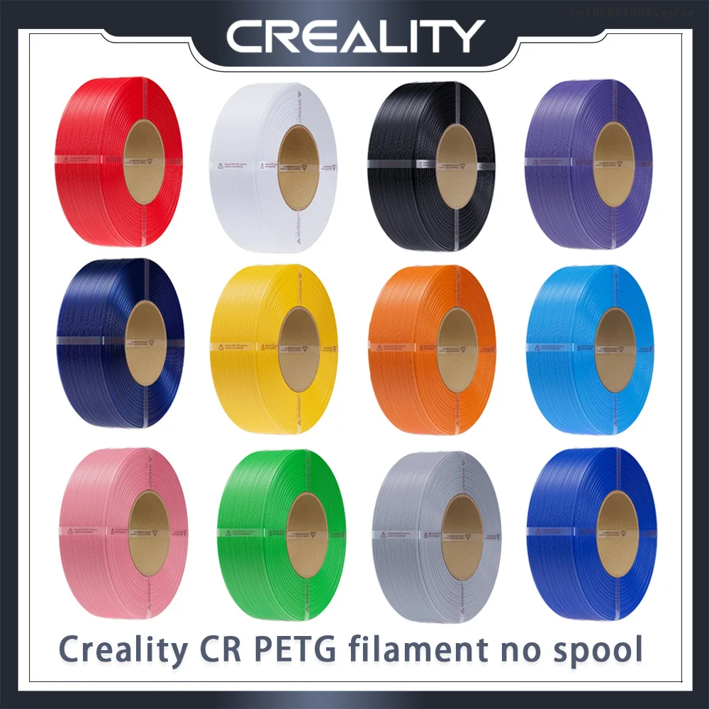 

Нить для 3d-принтера Creality CR PETG без катушки 1,75 мм ± 0,02 мм 1 кг, высокотемпературная, экологически чистая, без запаха, нетоксичная, отличная