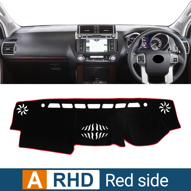 Autozubehör für Toyota Land Cruiser Prado 2010 j150 2010-2015 2015 Armaturen brett Abdeckung vermeiden Licht Pad Teppich