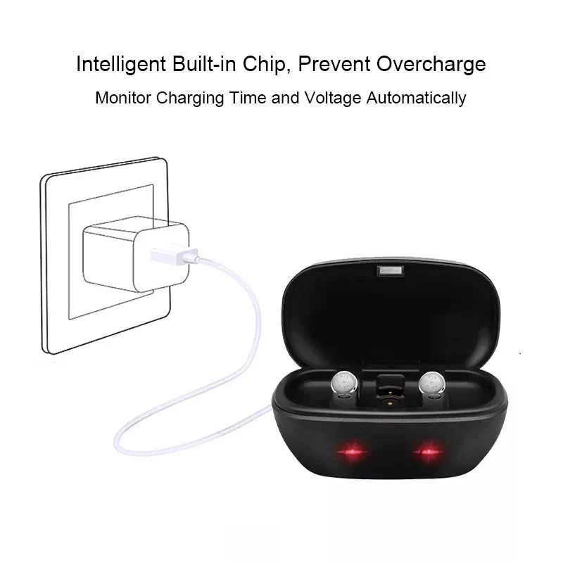 312 Rechargeable Battery For Hearing Aids Come With Charger,Hearing Aid Battery  Fit For Device that Use 312 Size Battery