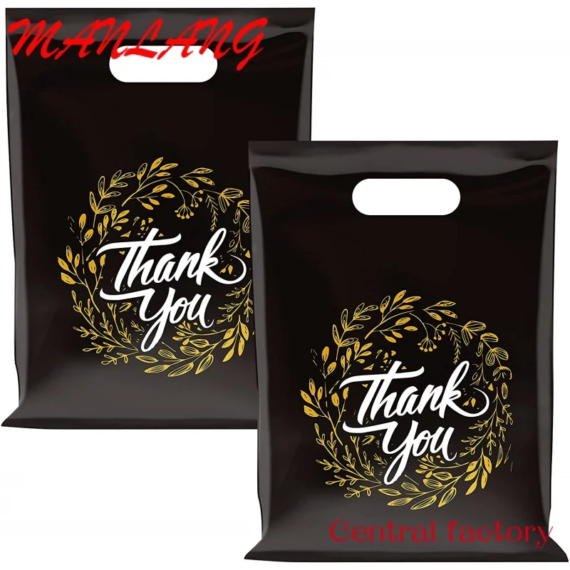 Custom  Custom Printed Logo Design LDPE/HDPE Handle Bag Poly Plastic Shopping Bags for Clothes