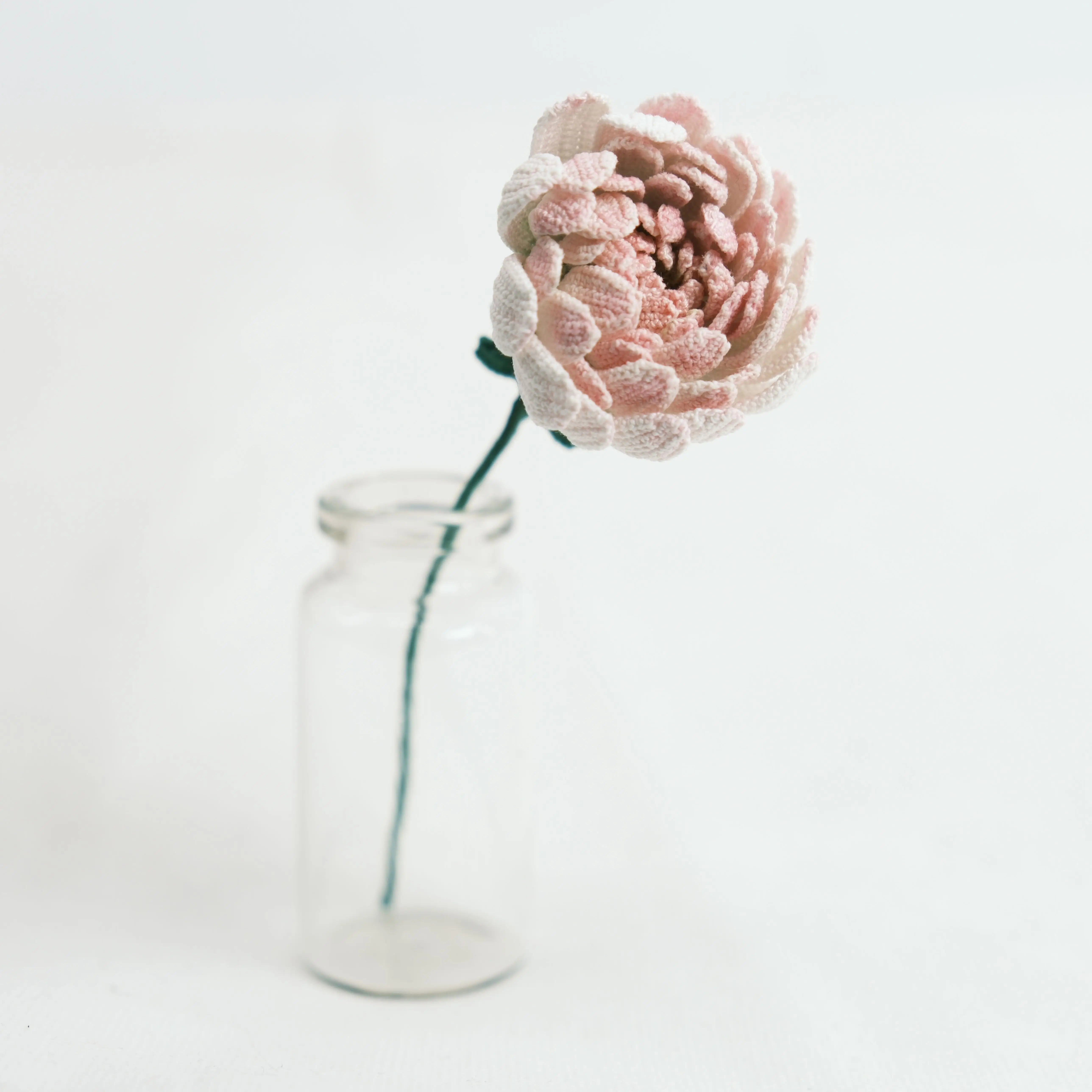 Craft Miniature Flower Home Decor Arrangement Miniature Woven Flower Ornament Chrysanthemum