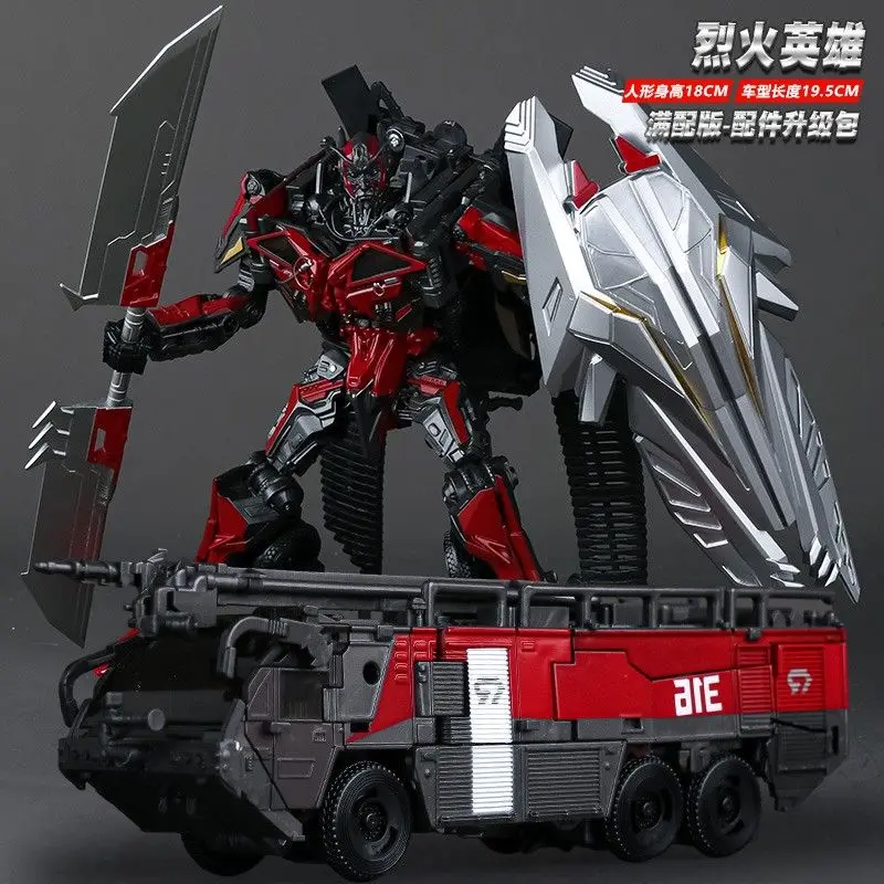 

BAIWEI TW1024 Protect Against Natural Enemies Fire Truck Deformation Toy Beautifully Painted SS Series Robot Small OV01 18CM