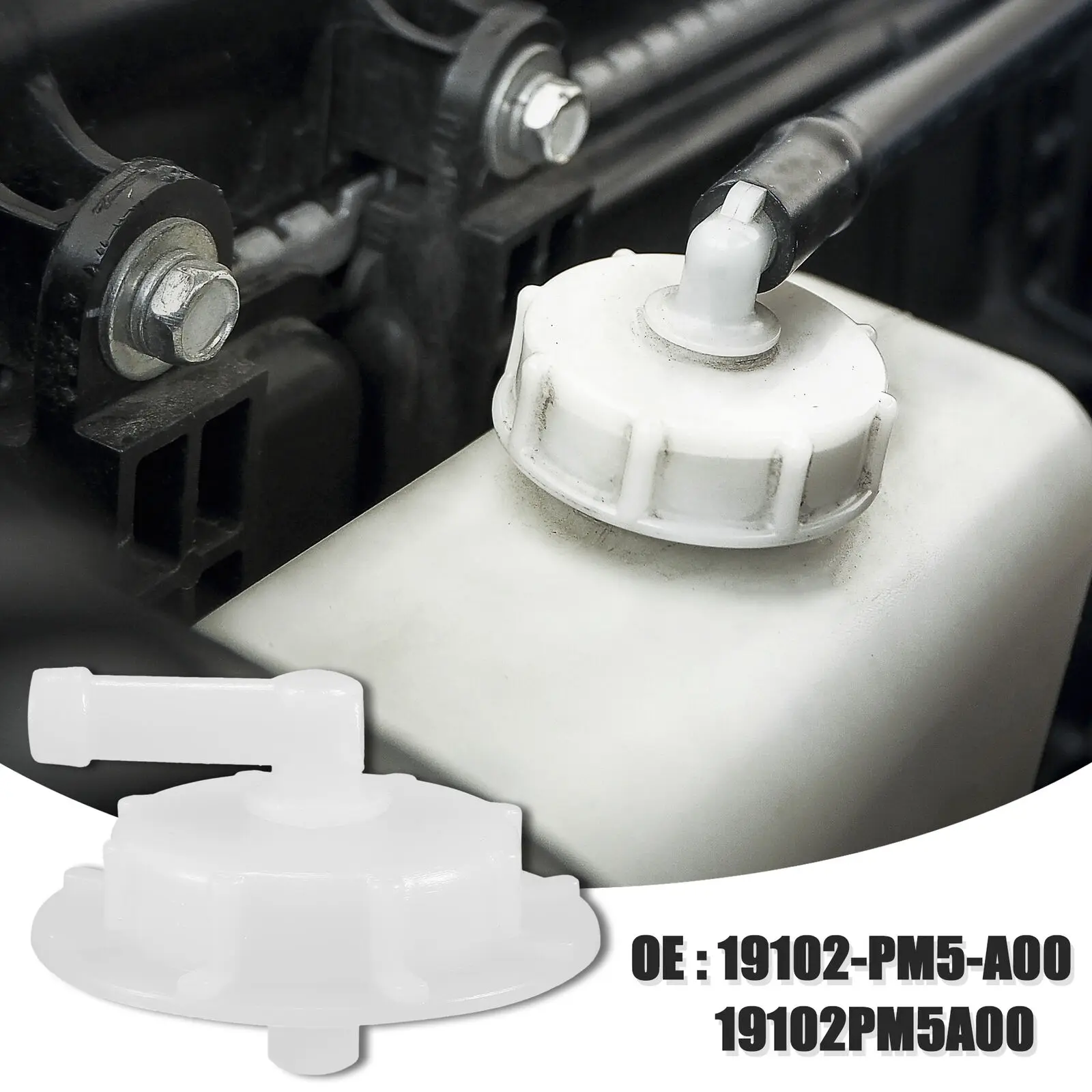 Coolant Expansion Overflow Recovery Tank Cap Replacement Direct Replaces White 1 PCS Fit For Honda Acura TL Legend