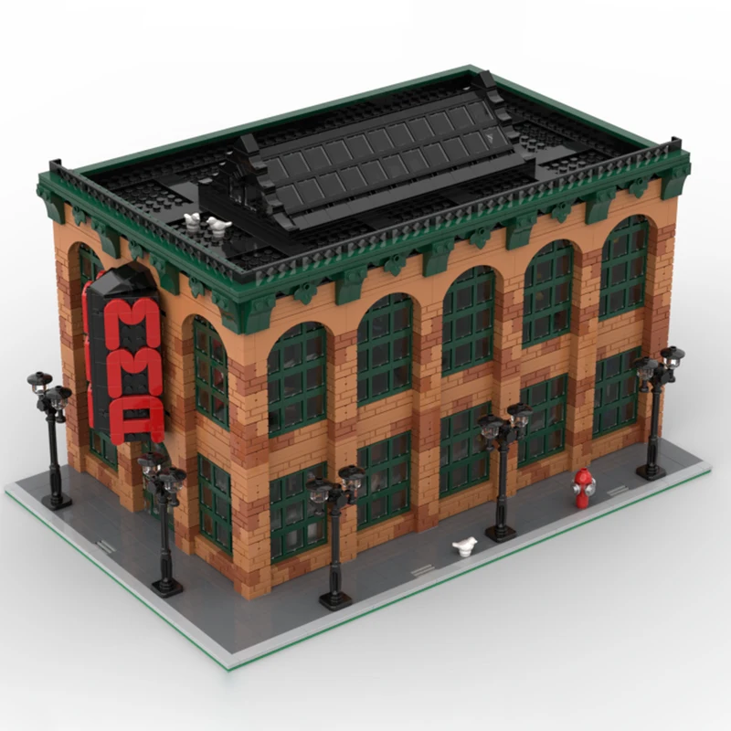 NEW 4659PCS City Hot Selling Street View Moc MMA Gym model DIY creative ideas Christmas block Toy Assembly Puzzle Birthday Gift