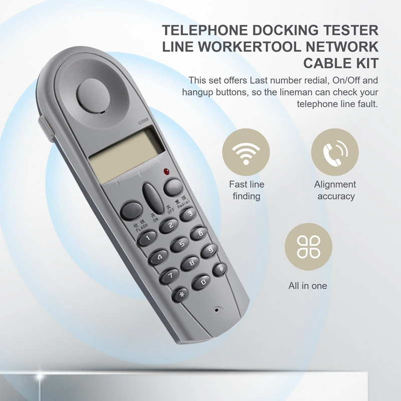 Alat tes bokong telepon seluler laris, perangkat Set kabel jaringan C019 cek untuk kesalahan jalur telepon