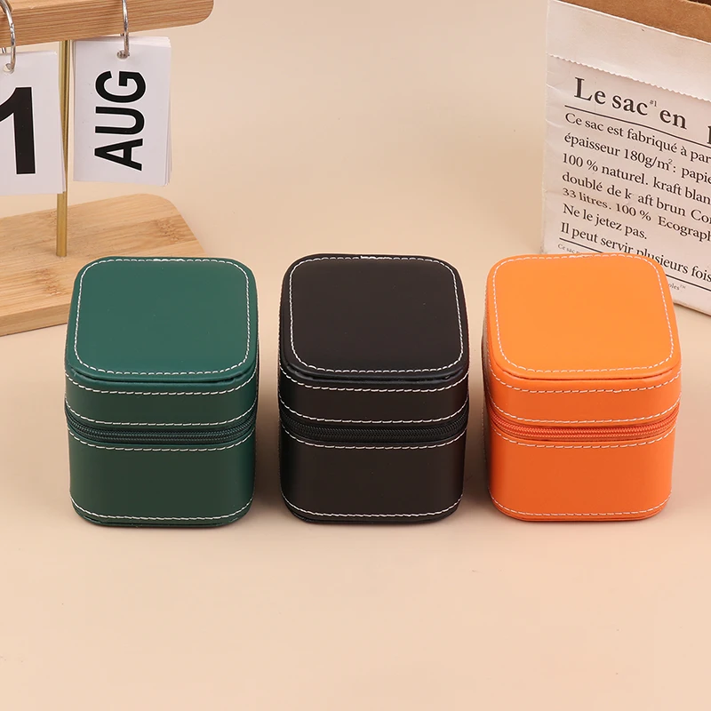 Erweiterte PU Leder Auto Linie Uhr Box Business Taschenuhr Tragbare Reißverschluss Mode Einzel Uhr Verpackung Aufbewahrungsbox