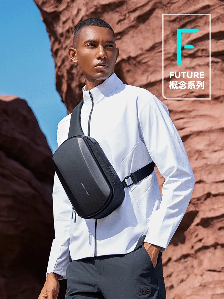 MarkRyden The Ratio Arc Mini sac à bandoulière étanche à coque rigide avec port USB