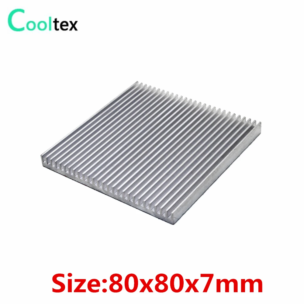 (Special offer)  80x80x7mm  Aluminum heatsink  Heat Sink radiator COOLER  fan cooling for chip  Electronic heat dissipation