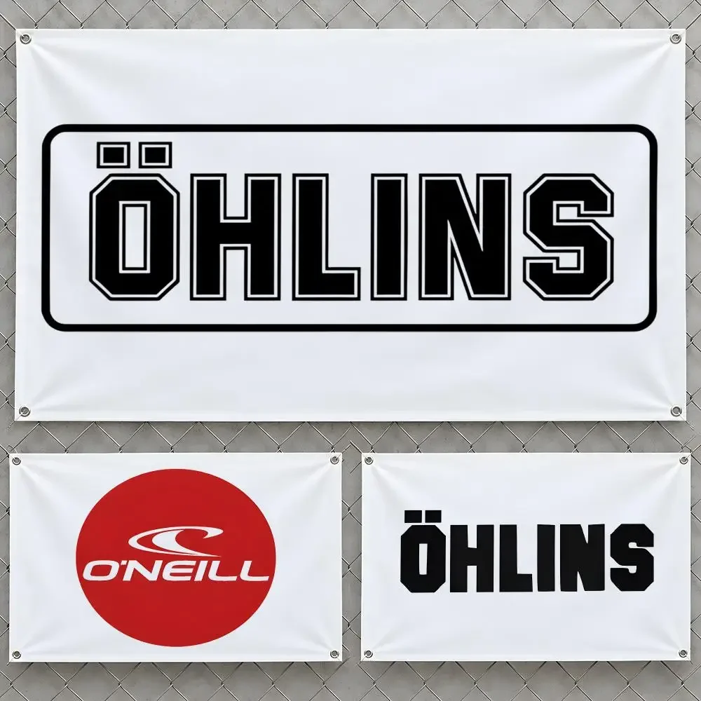 Flags Wall Hanging Flag O-Ohlins Banners TTX Brand Suspension For Birthday Racing Parties Outdoor Bedroom Dorm Room Decor