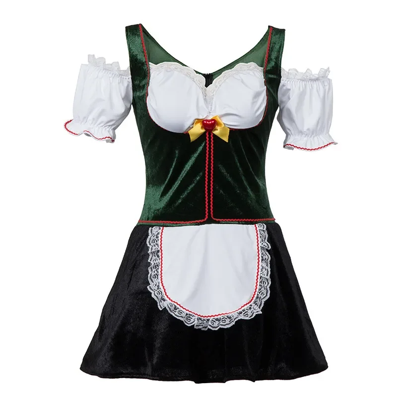 Fantasia Oktoberfest sexy para mulher, bávaro, bruxa alemã, vestido extravagante, garota da cerveja