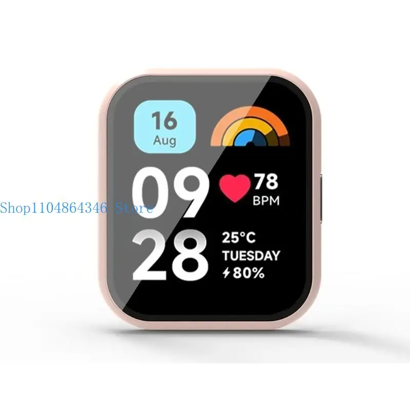 

652F Smartwatch Tempered Glass Protector Cover Case Bumper Shells For Watch 3 Active