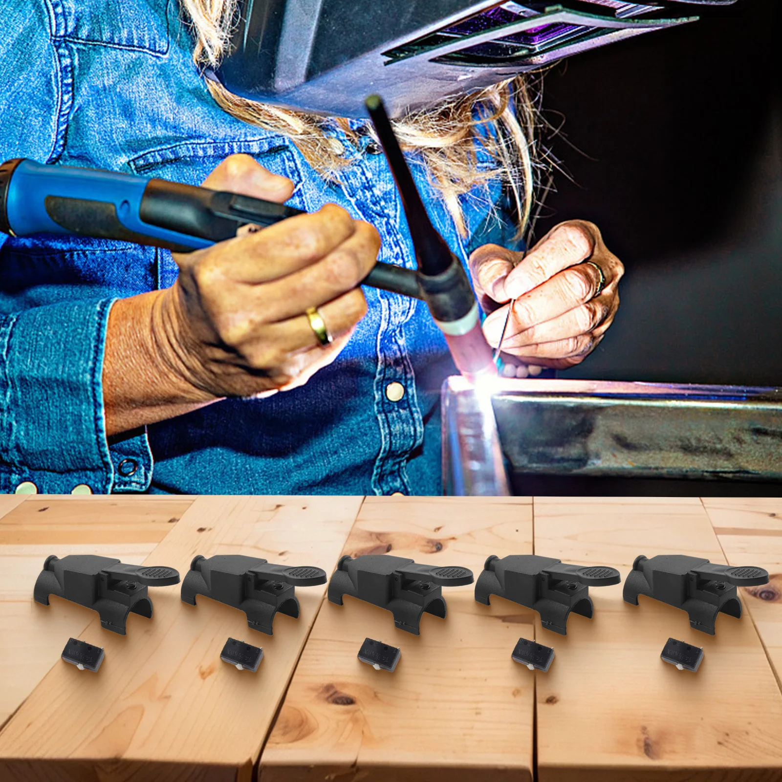 5Pcs Switch Set Welding Switch Long Service Life Efficient Welding Torch Accessories Torch Switch For TIG Welding Equipment