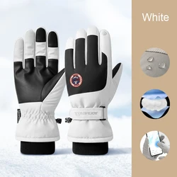 Winter Men Women Ski Gloves Windproof Warm Waterproof Touch-Screen Fleece Non-slip Snowboard Snowmobile Cycling Skiing Gloves