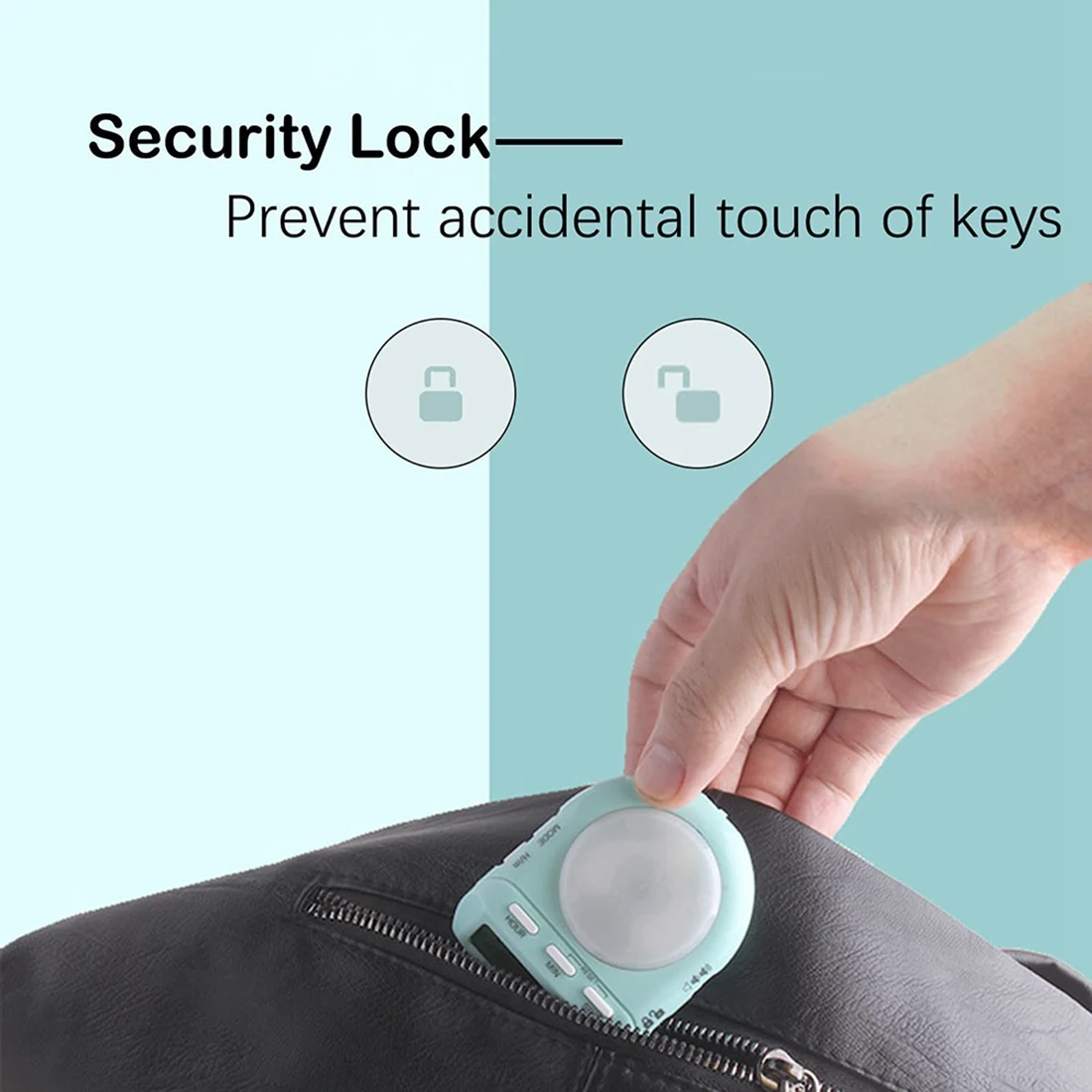 Digital Kitchen Timer with 100 Hour Clock Count Down for Kid Teacher Cook,45° Display LCD&Security Lock,Time Management