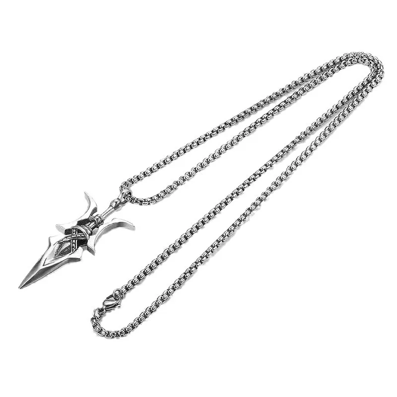 Anime Death Note Misa Amane Cosplay Necklace Halberd Pendant Necklaces Halloween Gifts image 3