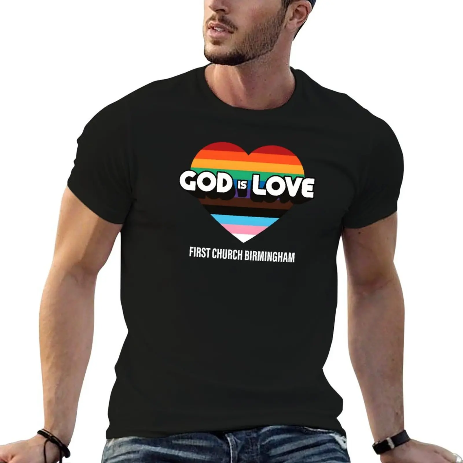 

t Rainbow shirts shirts graphic graphic man funny t shirt man Love for 2022 t for Logo is God men T-Shirt man