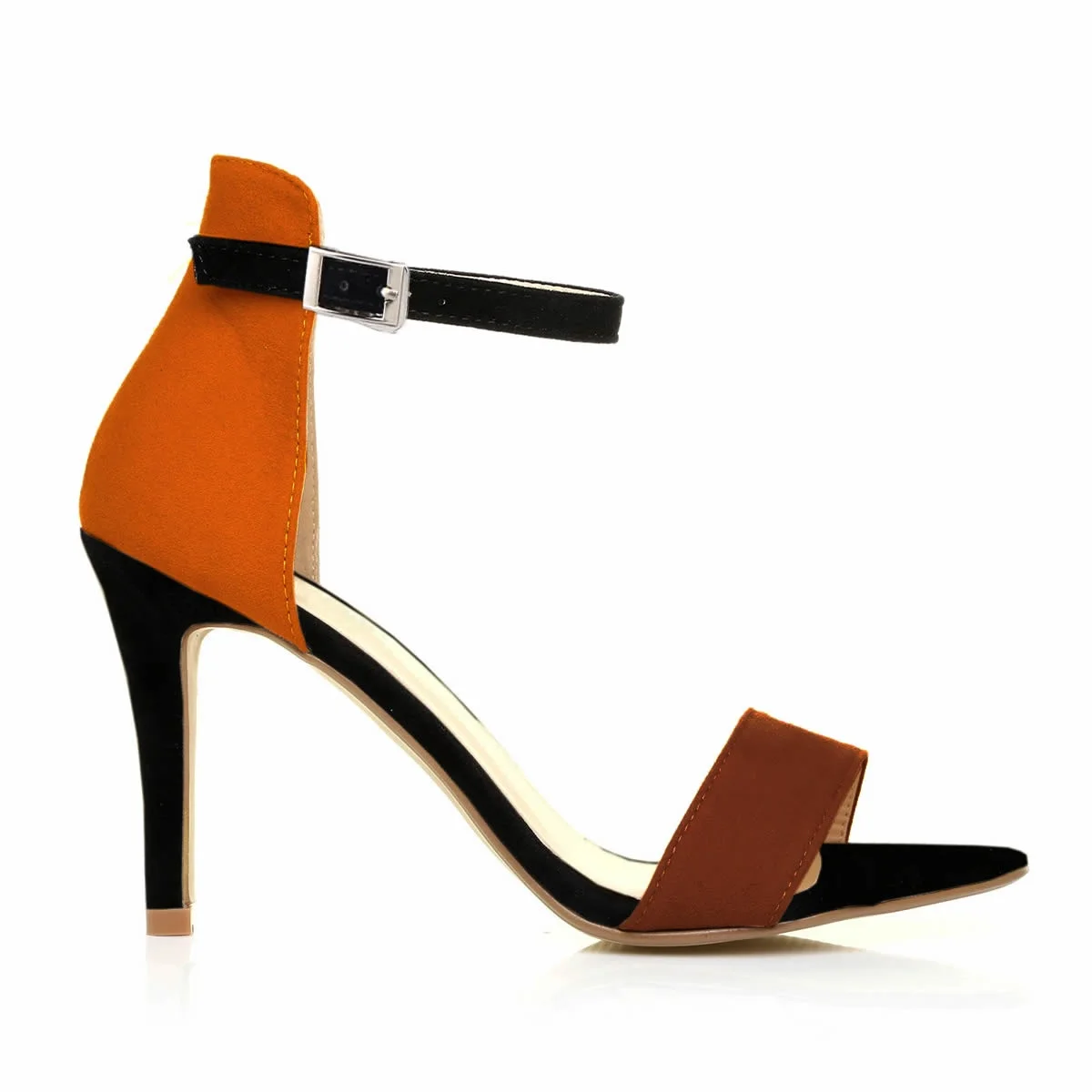 النساء رباط الكاحل الصنادل الصيف مختلط اللون مثير مضخات 9 سنتيمتر المفتوحة تو عالية الكعب السيدات الخناجر فستان الحفلات أحذية الزفاف #4