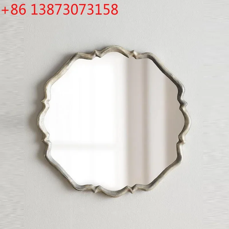 

Champagne silver bathroom porch decoration bathroom bedroom dressing decoration mirror