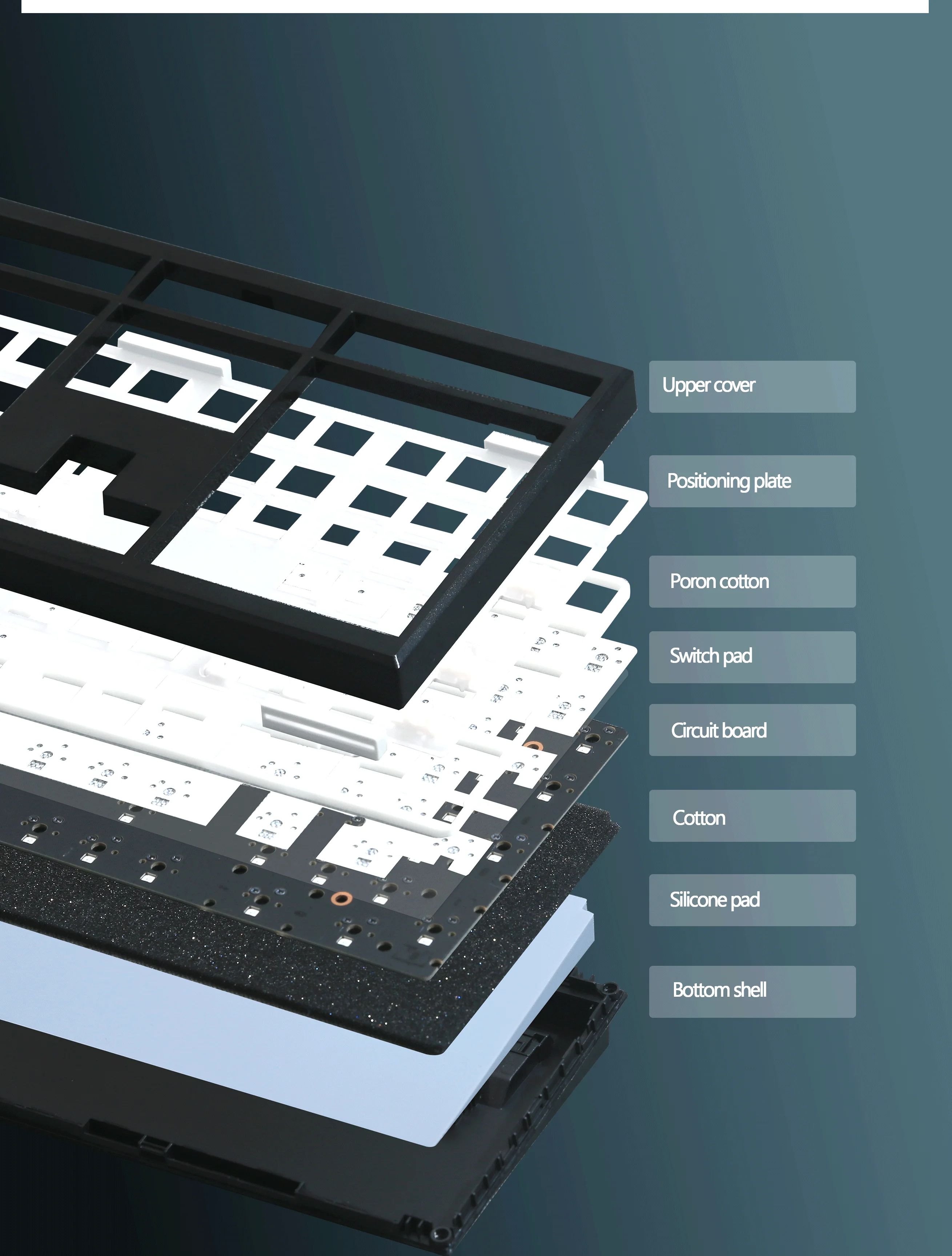 GMK108 Gaming Mechanical Keyboard   RGB Backlight Hot Swap Backlit Gasket Structure support VIA/QMK