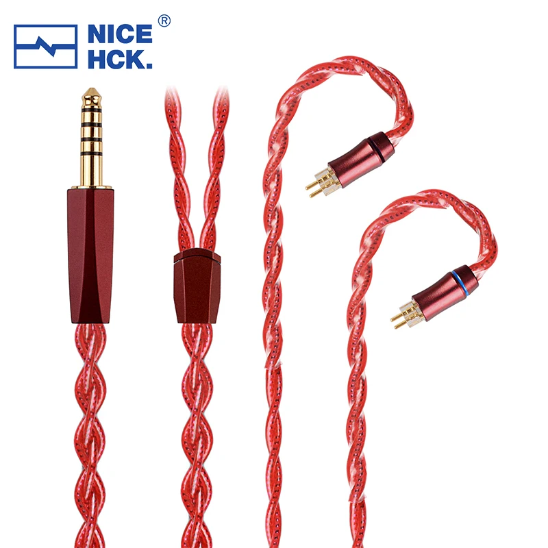 NiceHCK Maple Flagship HIFI Cable Lanthanum Based Rare Earth Copper Alloy Earphone Wire 3.5/2.5/4.4 MMCX/0.78/N5005 2Pin for F1