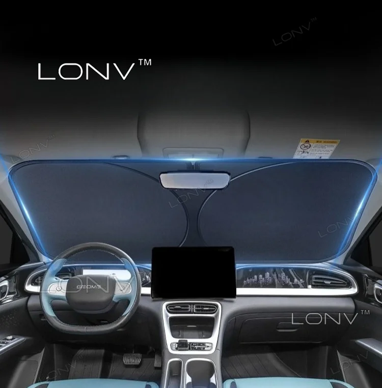 For For Geely E2 Geely EX2 2026 2027 2025 Car Windshield Sunshade Cover Anti UV Protection Foldable Cooling Accessories