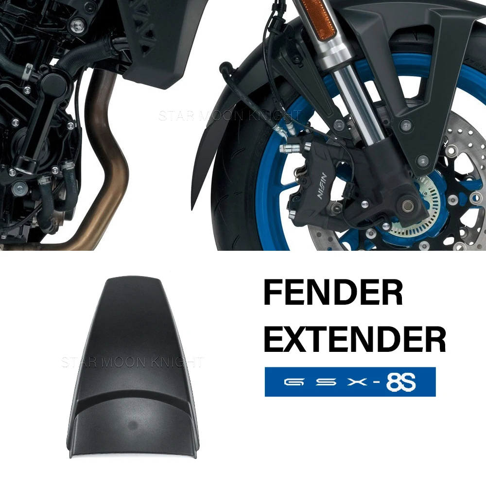 

For Suzuki GSX- 8S GSX8S GSX 8S 2023- Front Mudguard Extension ABS Fender Extender Accessories