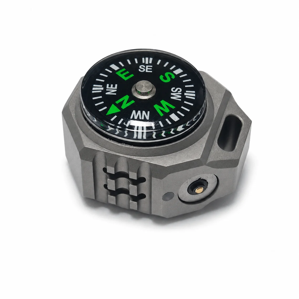 Tritium Gas Tube - Brújula de Aleación de Titanio EDC,