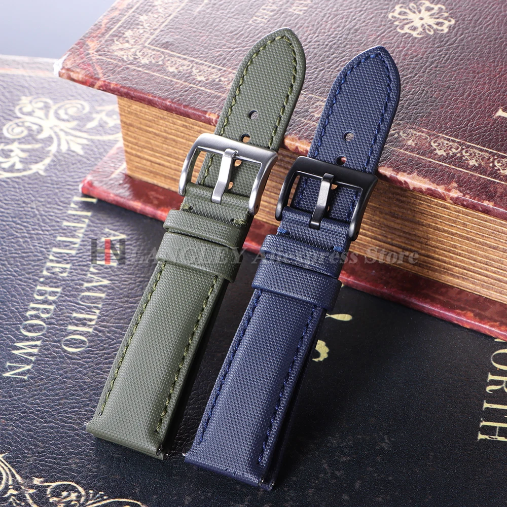 Correa de nailon para reloj Omega, Seiko, Blancpain, Divers, resistente al agua, de liberación rápida, 18mm, 20mm y 22mm