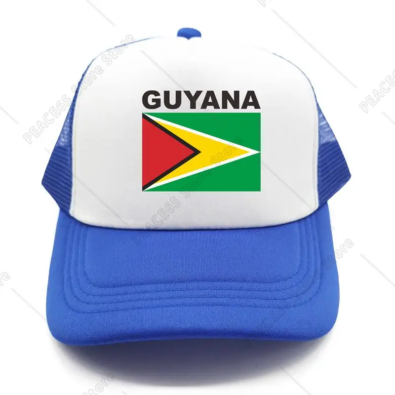 

Guyana Trucker Cap Summer Men Cool Country Flag Hat Baseball Caps Unisex Outdoor Mesh Net Caps