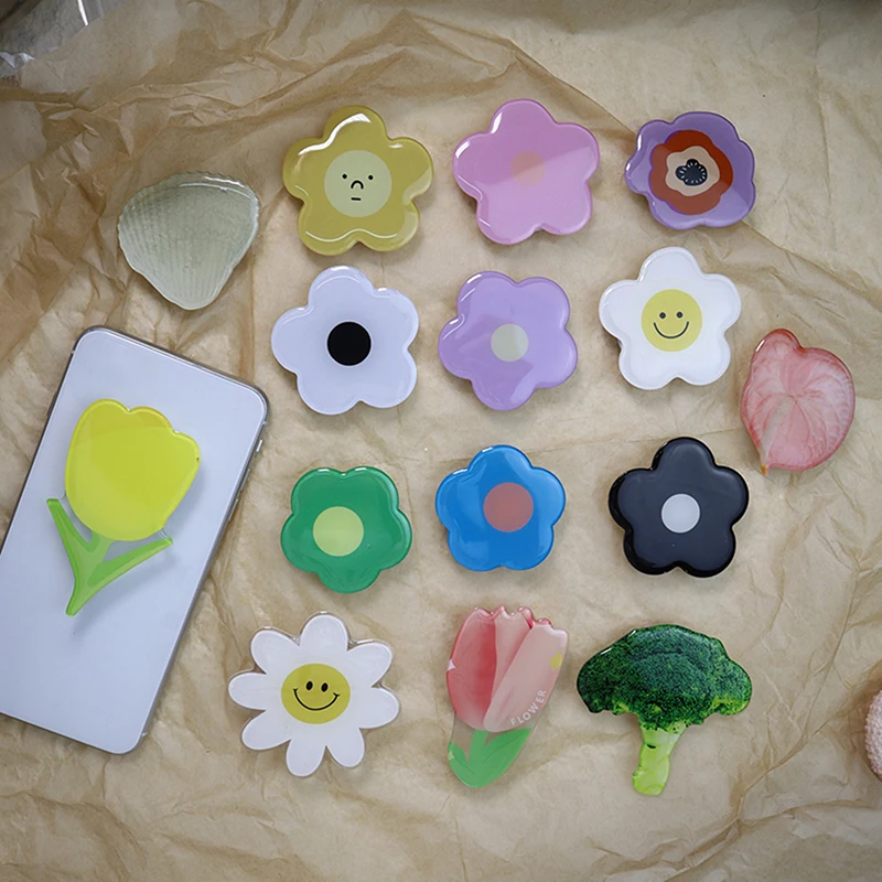 

Простая цветочная ручка для телефона Tok Griptoks, цветочный кронштейн для мобильного телефона, подставка для мобильного телефона, подставка для iPhone