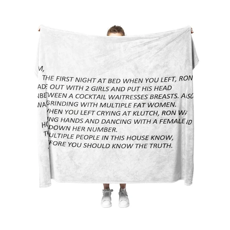 

Anonymous Letter to Sammi Pet Blanket for Small Medium Large Dog Cat Puppy Kitten Couch Sofa Bed