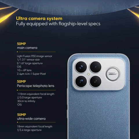 Глобальная версия смартфона POCO F8 Ultra с процессором Snapdragon 8 Elite Gen 5, 6.9-дюймовым 120Гц дисплеем, батареей 6500 мАч, 50-мегапиксельной камерой и NFC.