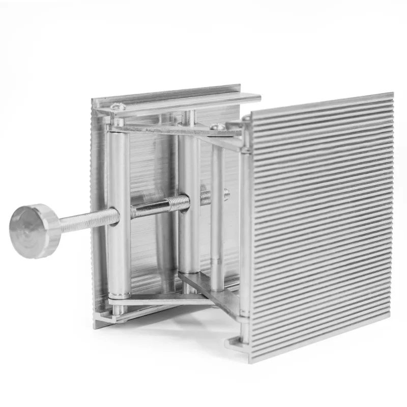 Portable Aluminum Alloy Scissor Lift Table Small Height Adjustable Lifting Rack for Laboratory Physical Chemical Experiment Use