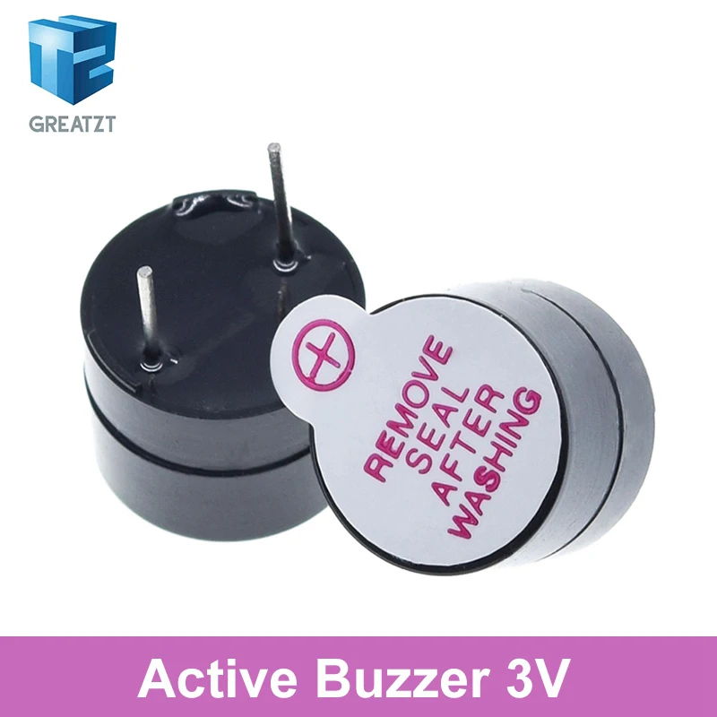 10pcs 3V 5V 12V Active Buzzer Magnetic Long Continous Beep Tone 12*9.5mm New And Original Hjxrhgal For Arduino Mini Plug Speaker