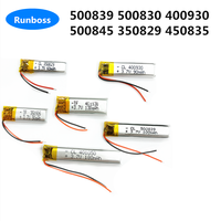 5pcs/lot 3.7V 500839 500830 400930 500845 350829 450835 polymer lithium battery for Wireless Tws Bluetooth Earphone i7 i8 i9 i10