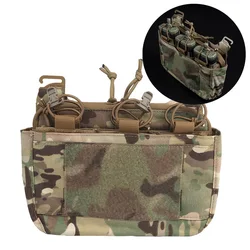 G-hook DOPE Front Flap Double Stack Abdominal Fanny Pack Triple Magazine Insert Kangroo Pouch For FCPC FCSK Plate Carrier Vest