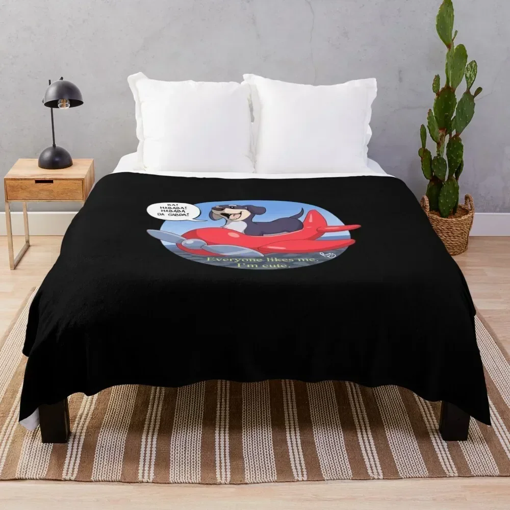 

Dog of Wisdom Throw Blanket Faux Fur Soft Warm Blanket for Bed