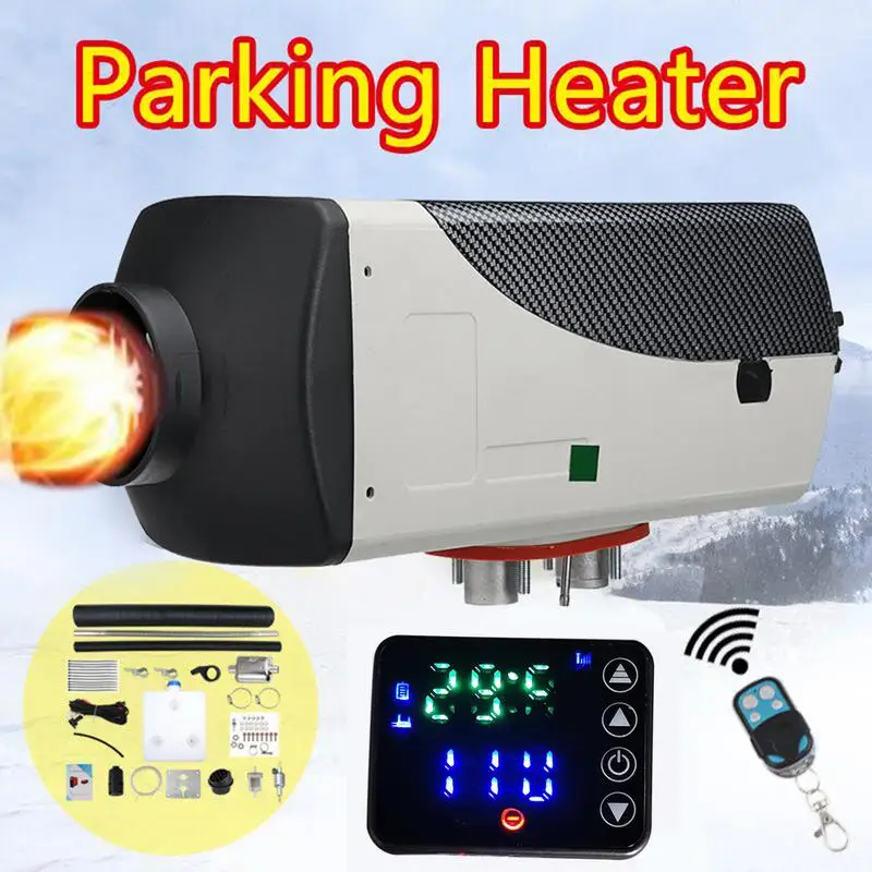 Car Heater 1KW - 8KW 12V/ 24V Air Diesels Heater Parking Heater With Remote Control LCD Monitor For RV Motorhome Trucks Boats