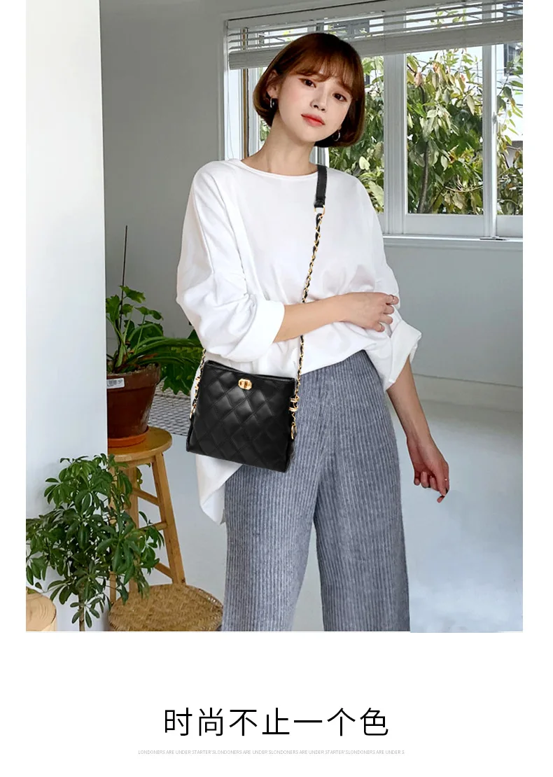 Design Handtasche Umhängetaschen für Frauen Kleine Luxus Umhängetasche Hochwertige Weiche Leder Geldbörse Neue Damen Kleine Quadratische Tasche – Detail 9