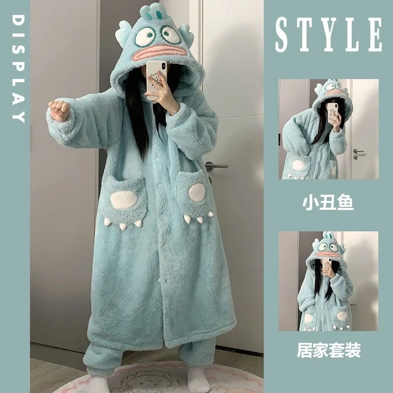 

Adult Clownfish Cosplay Costume Robes Kigurumi Onesie Anime Nightgown Halloween Cartoon Pajamas