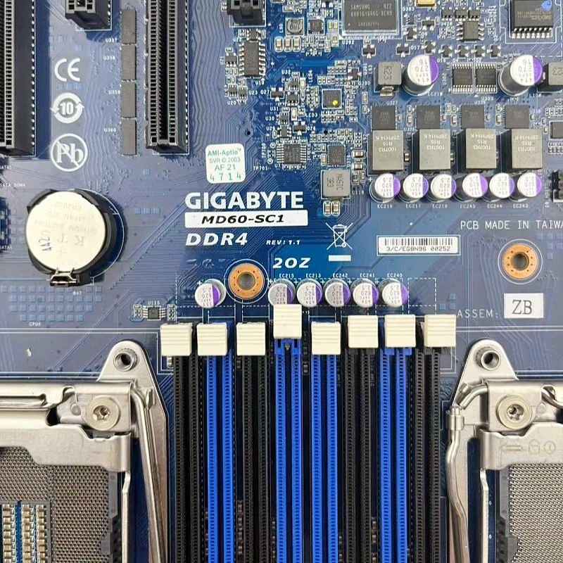 For Gigabyte Server Main Board MD60-SC1 2011 Pins, Remotely Manage 16 Memory Slots