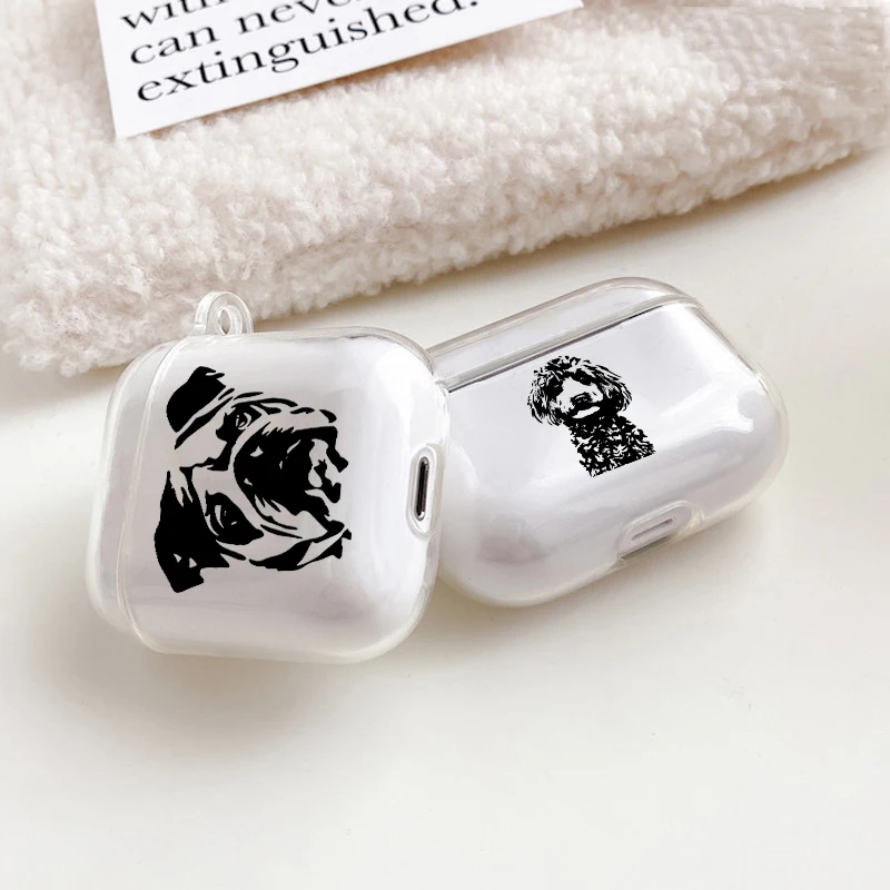 For AirPods Pro 2 3 1 Case Soft Cover for Airpods Pro 2 Pro2 2022 Case for Airpod Pro 2nd Dog Love Pet Funda Cover Air Pods