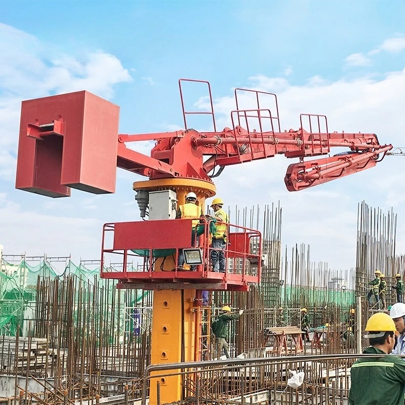 Custom Built Hydraulic Concrete Placing Boom For Infrastructure Development Engineering To Maximize Pumping Output Fast Delivery