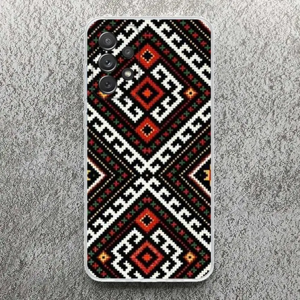 Ukraine Ornament pattern Phone Case For Samsung,Galaxy,S20,S21,S22,S23,Fe,Lite,Plus,Ultra Note Shell