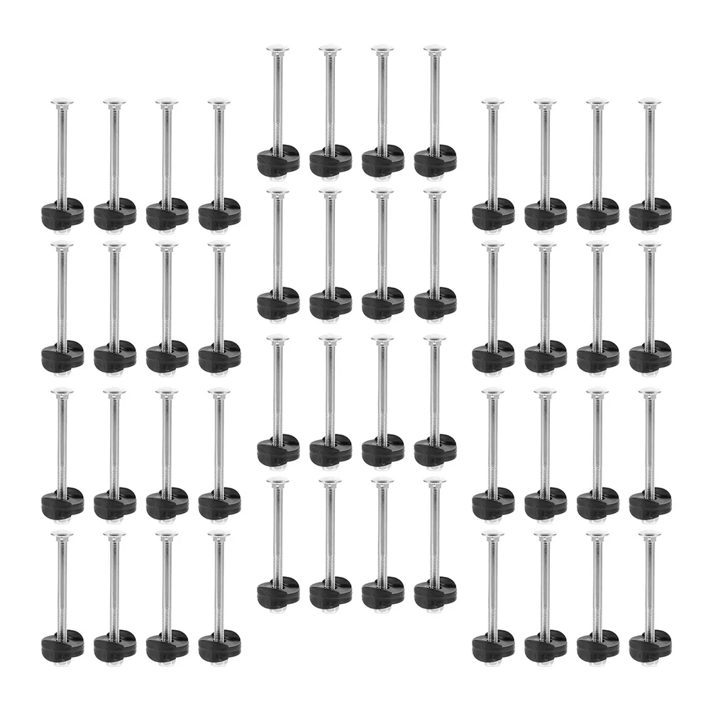 48 Pcs Trampoline Sturdy Fixing Screws Wear-resistant Head Anti Falling for Black Replacement