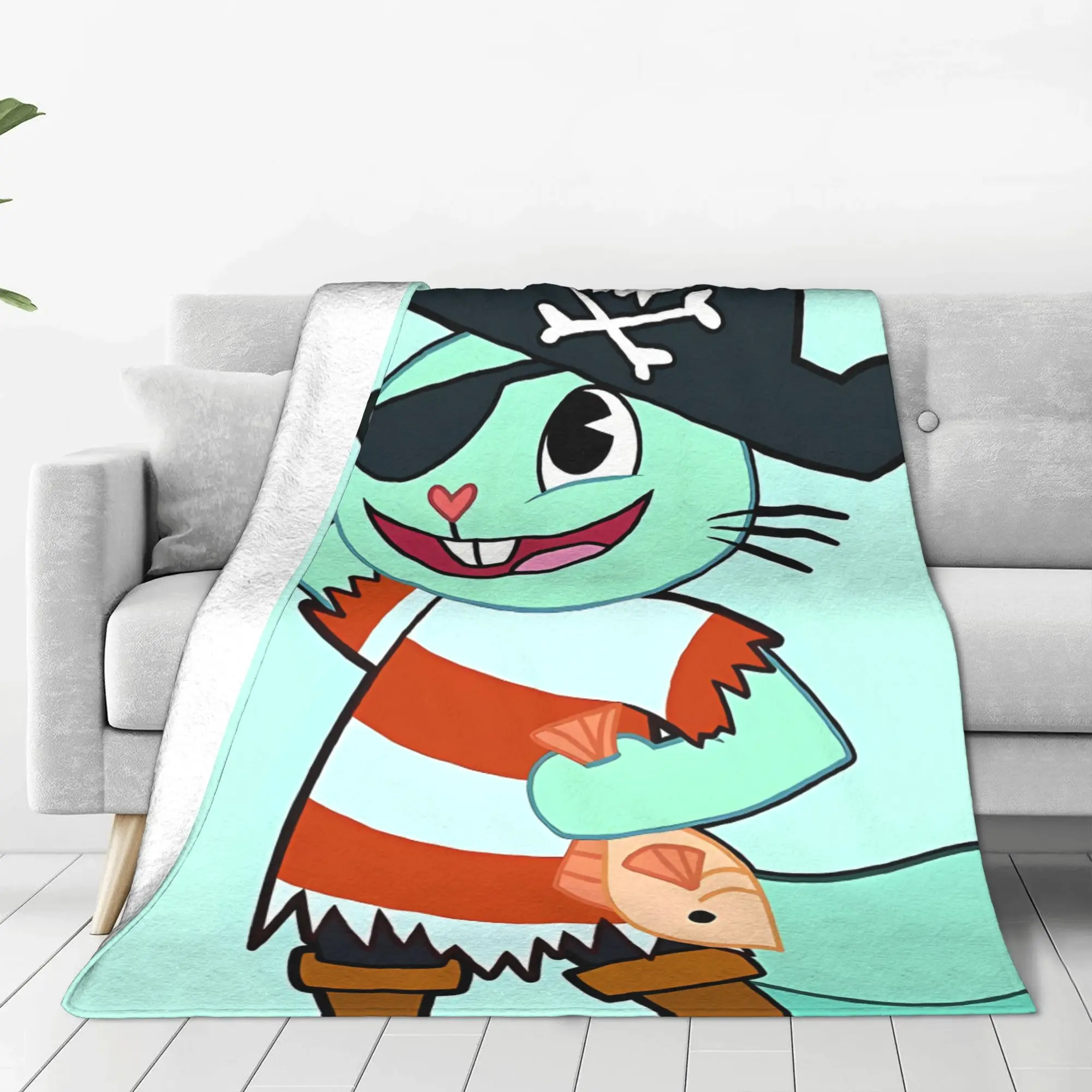1PC Russel Happy Tree Friends Home Room Decorations Winter Blankets For Adults Bedding Home Interior Sofa Knee