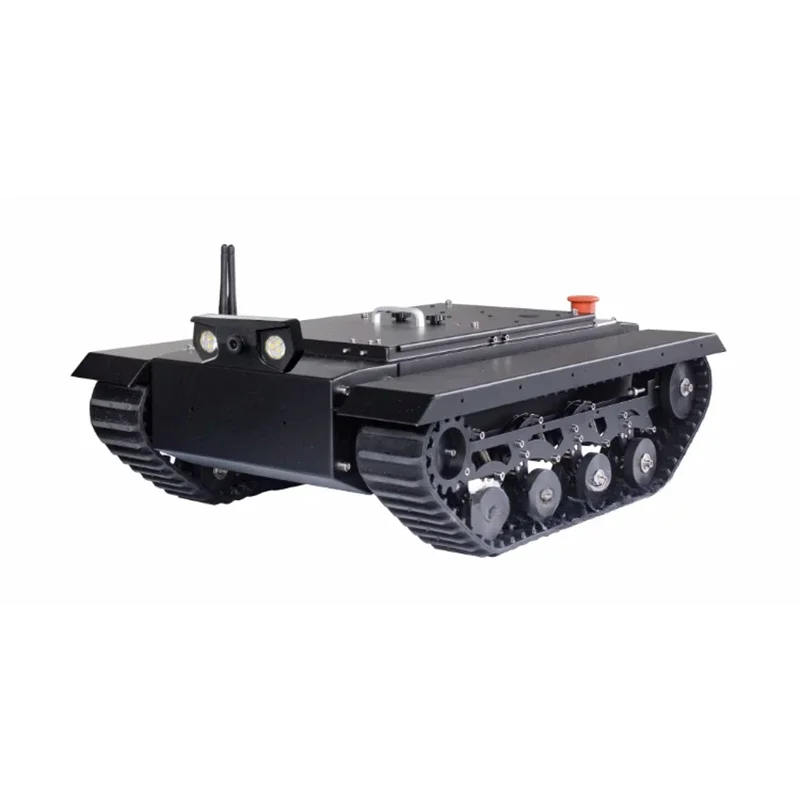 50KG Load Assembled TR500S Robot Chassis RC Tank Chassis Rubber Track STM32 Controller Image Transmission Remote Control Tank