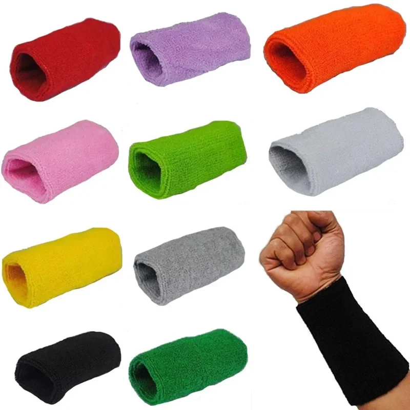 

1pcs Colorful Cotton Unisex Sport Sweatband Women Wristband Wrist Support Protector Men Running Badminton Yoga Brace Sweat Band