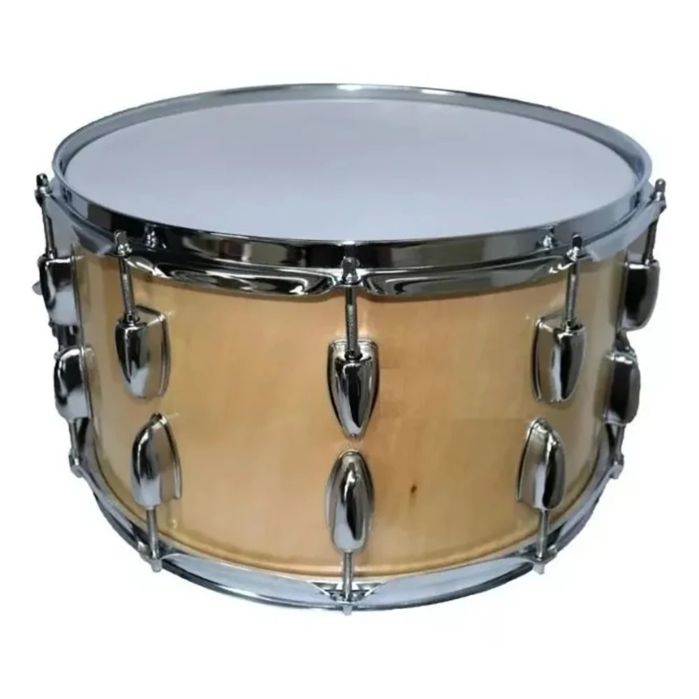 Wooden Chrome Plated Varnish 14*8Inch 10 Adjustable Screw High End Samba Drum Snare Drum
